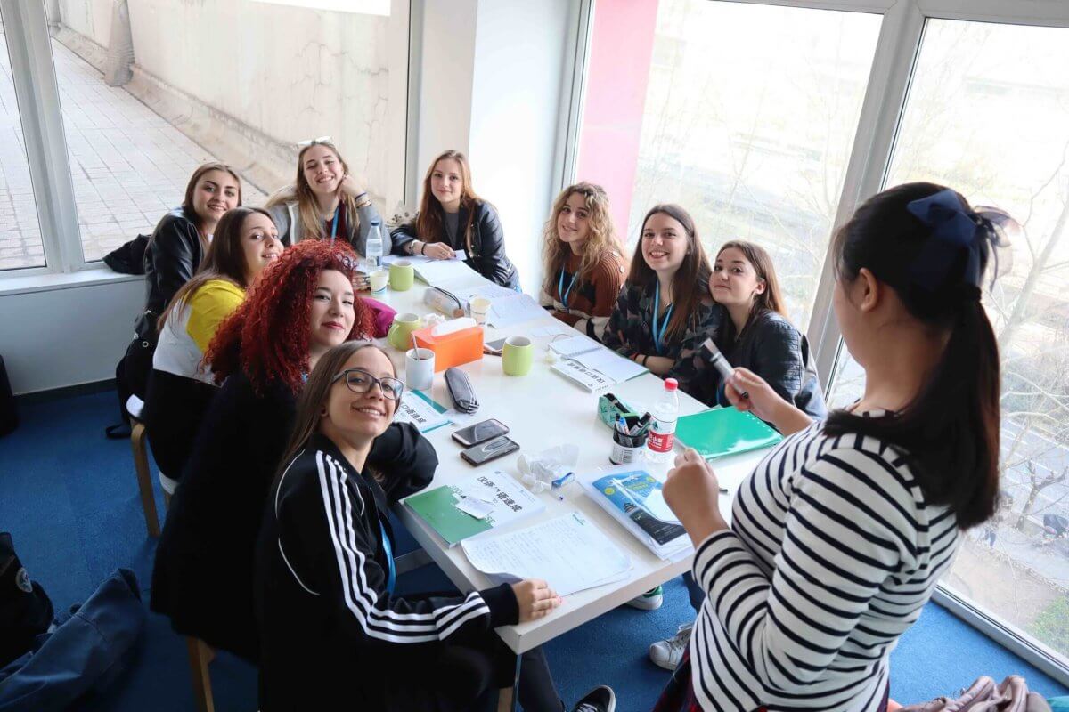 Students from Ancona during their Chinese Classes in Beijing