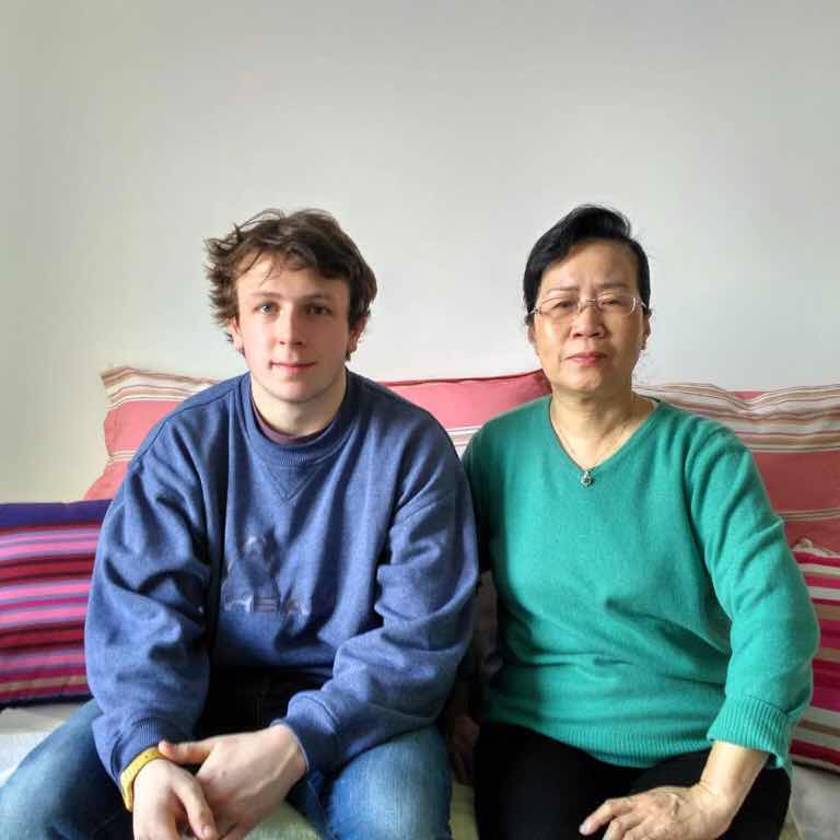 William with homestay Mom Ms Su in Beijing