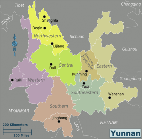 Yunnan Province - The Map