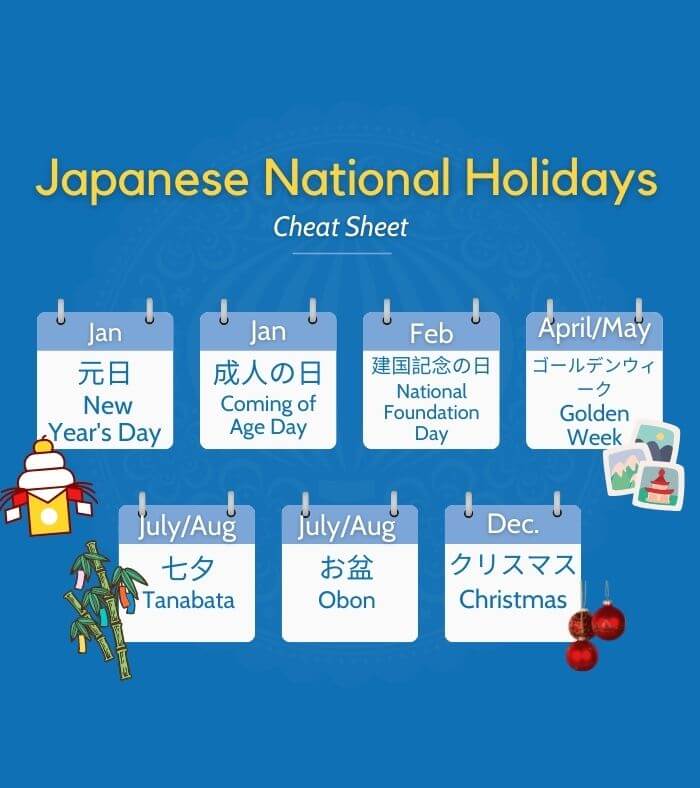 Japanese National Holidays LTL School