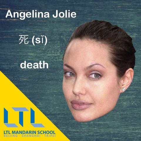 Angelina Jolie Chinese Tattoo