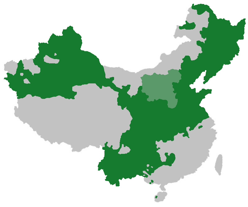 mandarin language map