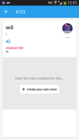 Memrise Review - The characters sometimes get drowned out in the lower level courses