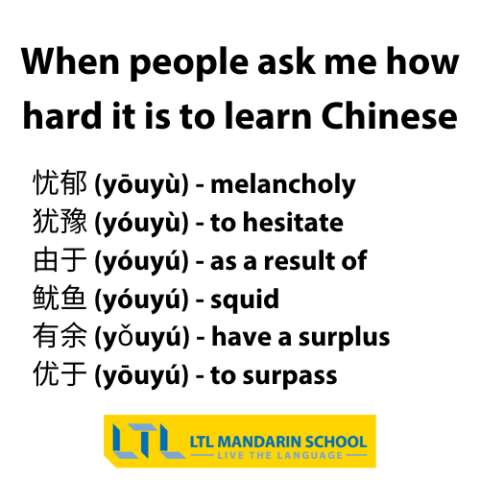 When people ask me how hard it is to learn Chinese - Meme