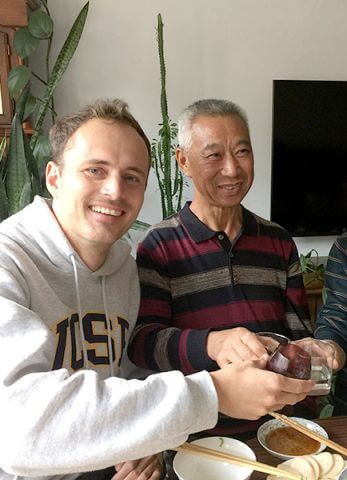 Time for food at the Chengde Homestay