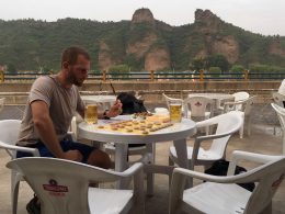 Students playing Chinese Chess