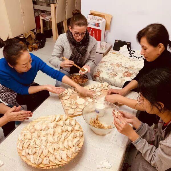 Making Jiaozi in Chengde