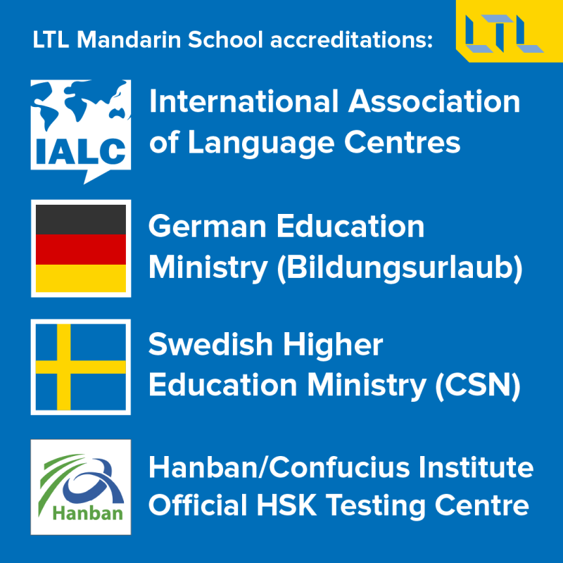 Quick Facts about LTL Mandarin School - Accreditations