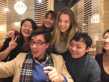 LTL Students and Teachers Cantonese Restaurant Selfie