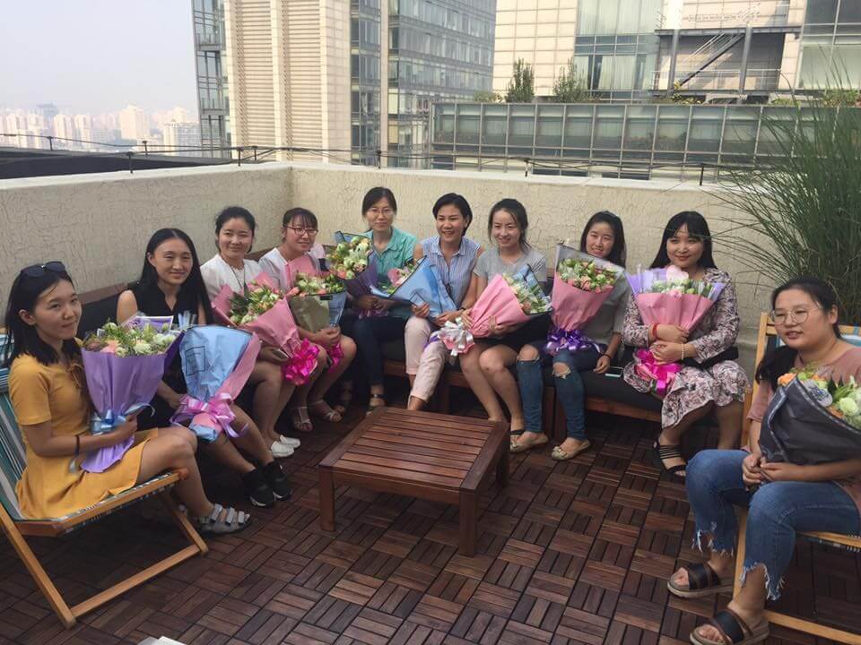 LTL teachers at the Beijing rooftop