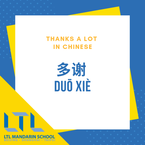 Thanks a lot in Chinese