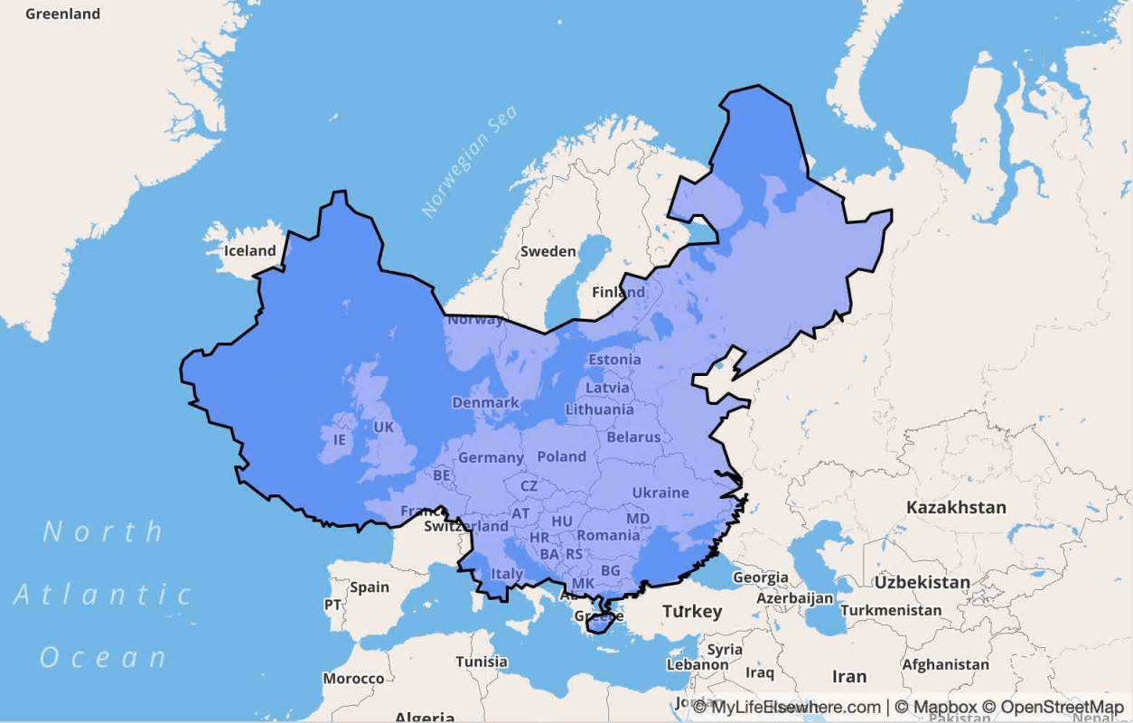 How big is China
