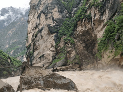 Tiger Leaping Gorge is created by a powerful river