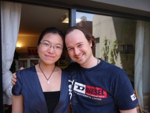 Benny Lewis with his teacher benny lewis fluent in Chinese in 3 months